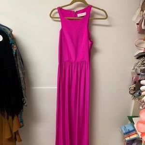 Amanda Uprichard Hot Pink Long Dress - Size L